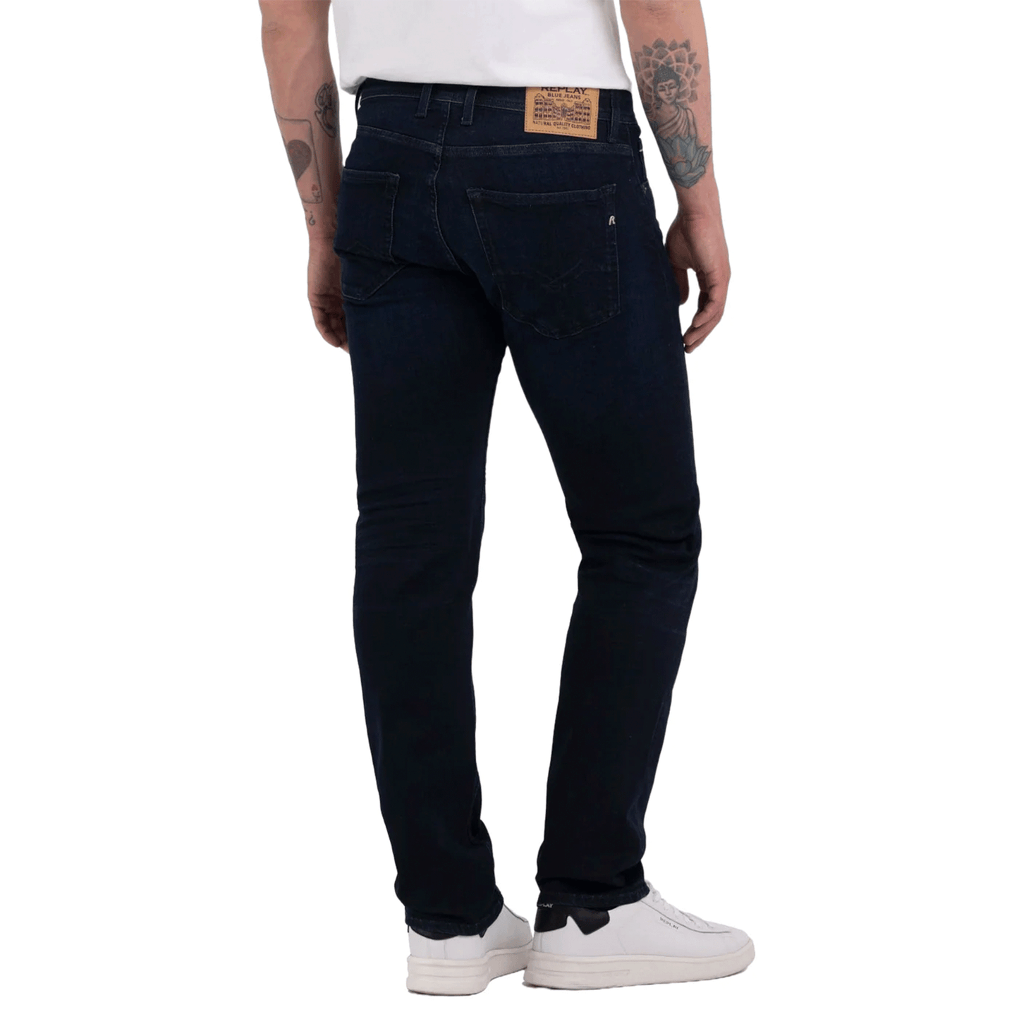 Replay Grover Power Stretch Dark Wash Jean