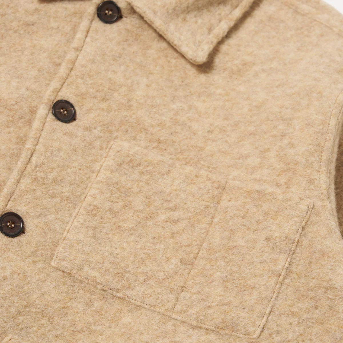 Universal Works Wool Fleece Fawn Uniform Jacket