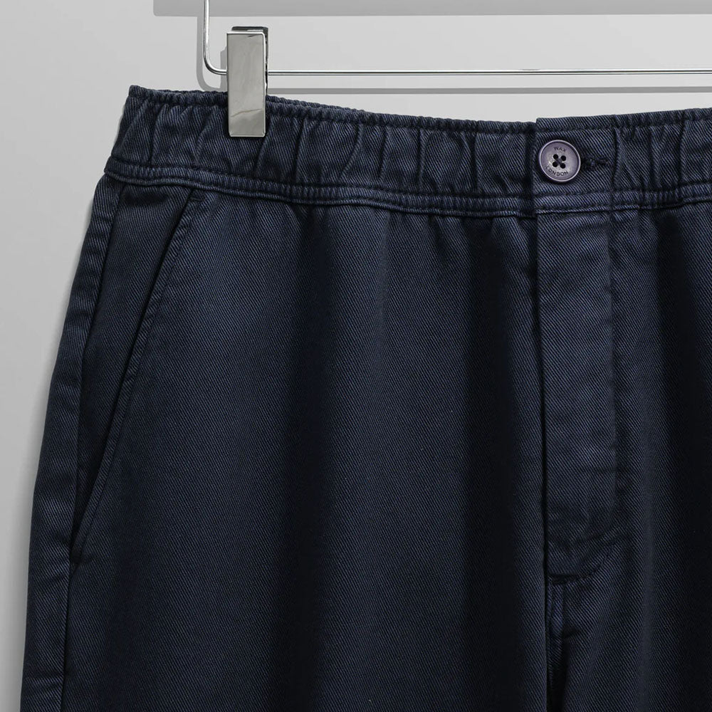 Wax London Kurt Cotton Twill Navy Trouser