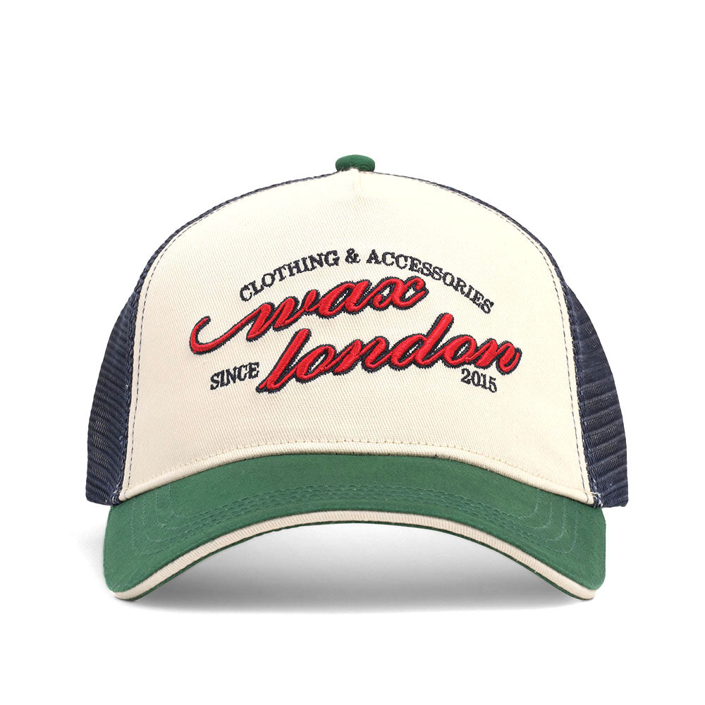 Wax London Dale Trucker Ecru Cap