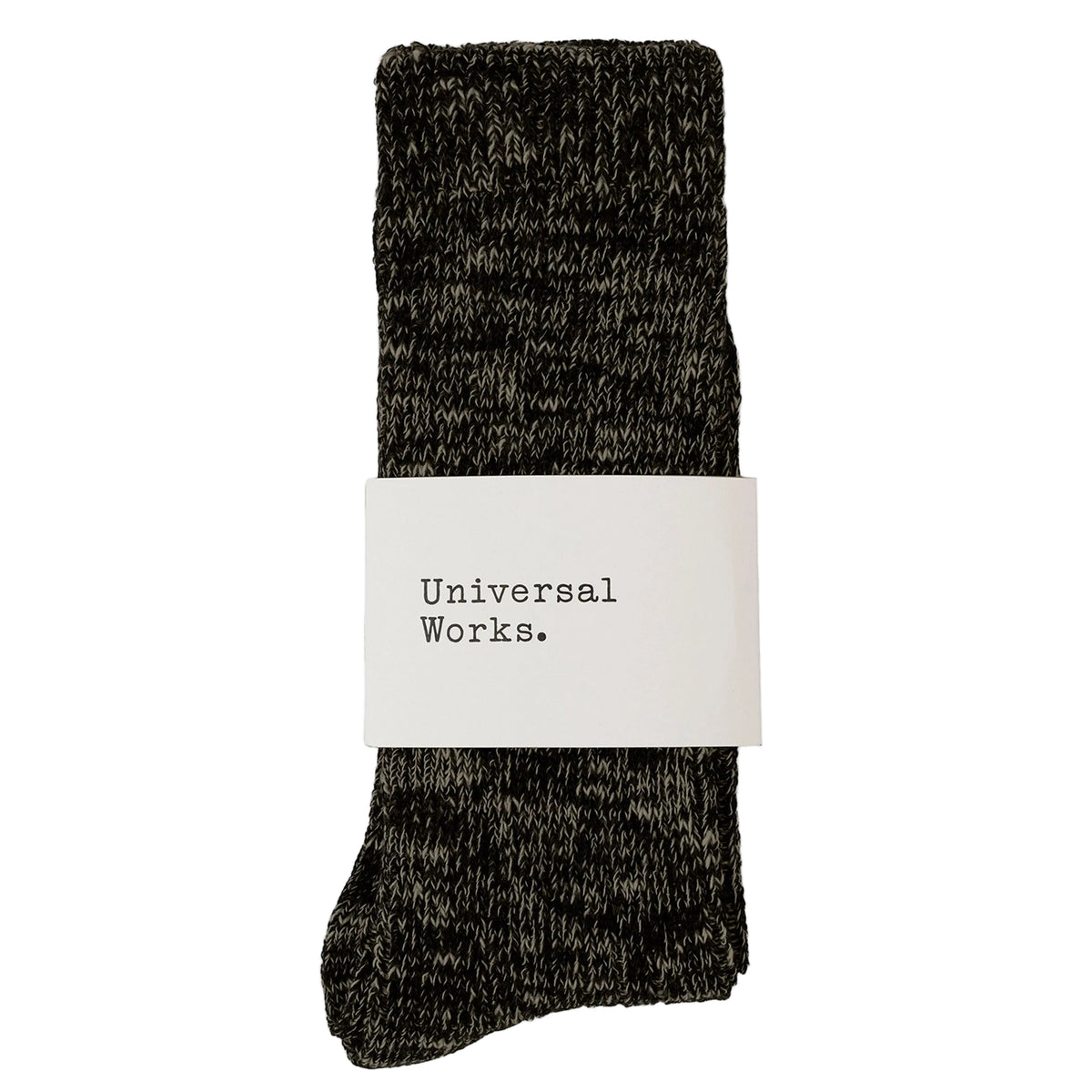 Universal Works Slub Knit Charcoal Socks