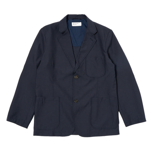 Universal Works Baker C Poly Tech Navy Jacket