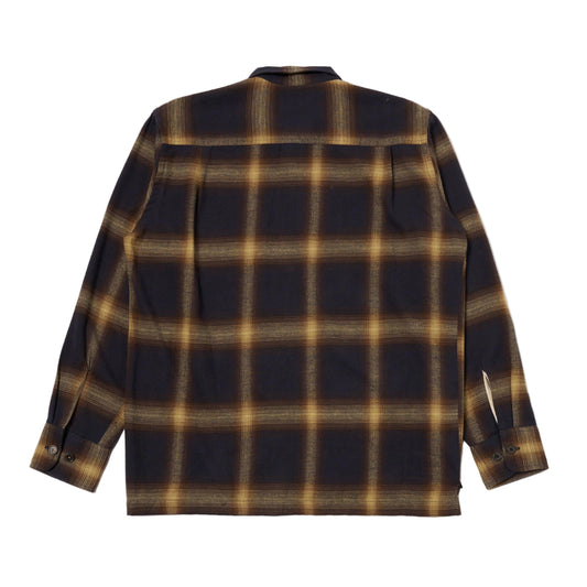 Universal Works Utility Canyon Check Navy Shirt