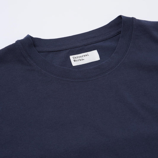 Universal Works Henry L/S Navy Tee
