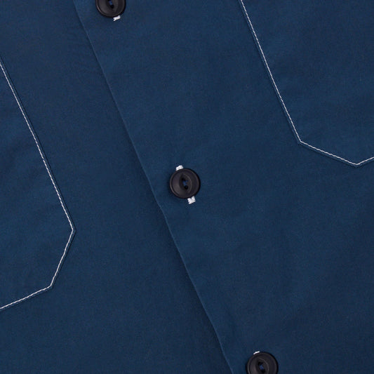 Universal Works CPO Navy Poplin Shirt