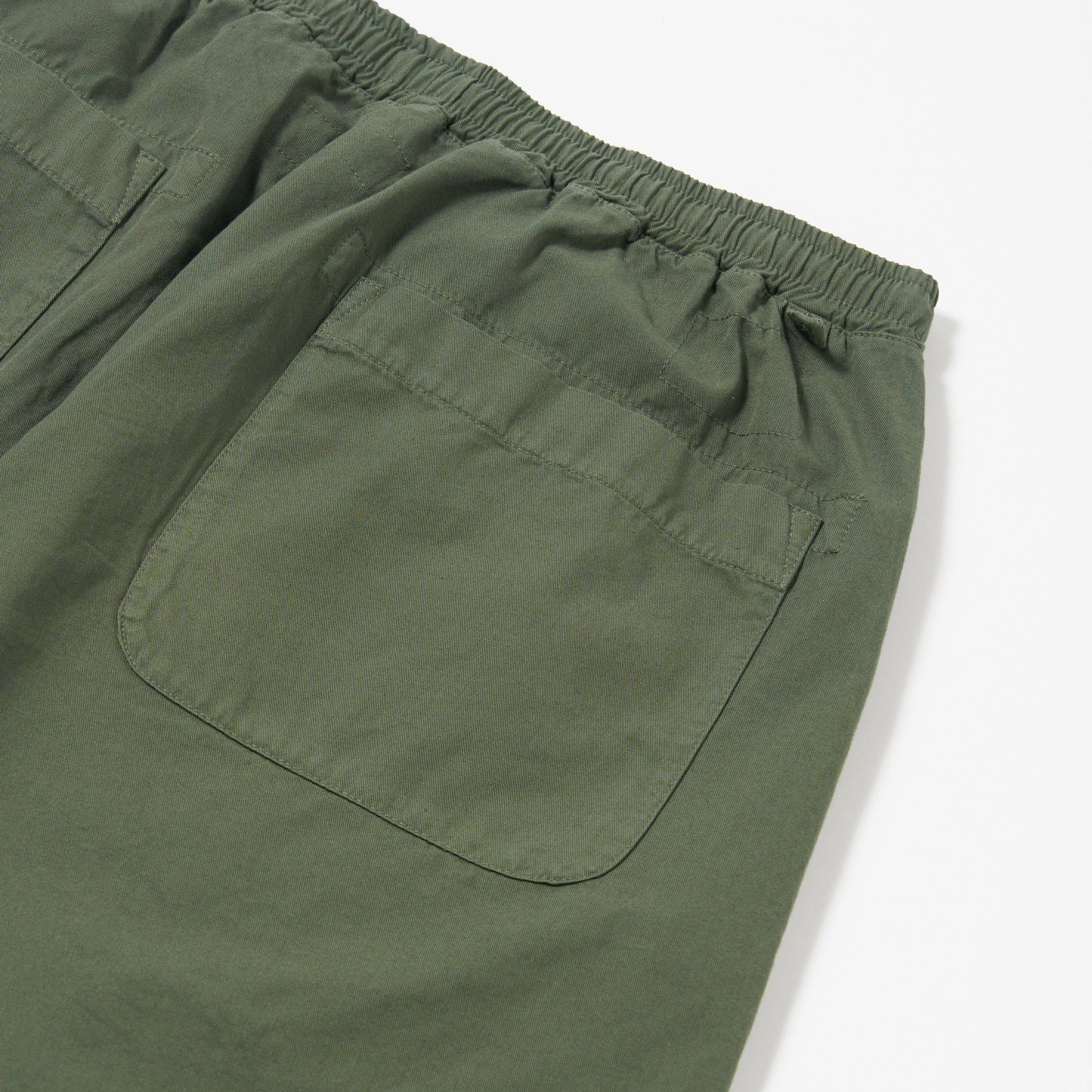 Universal Works Simple Kelly Cotton Olive Short