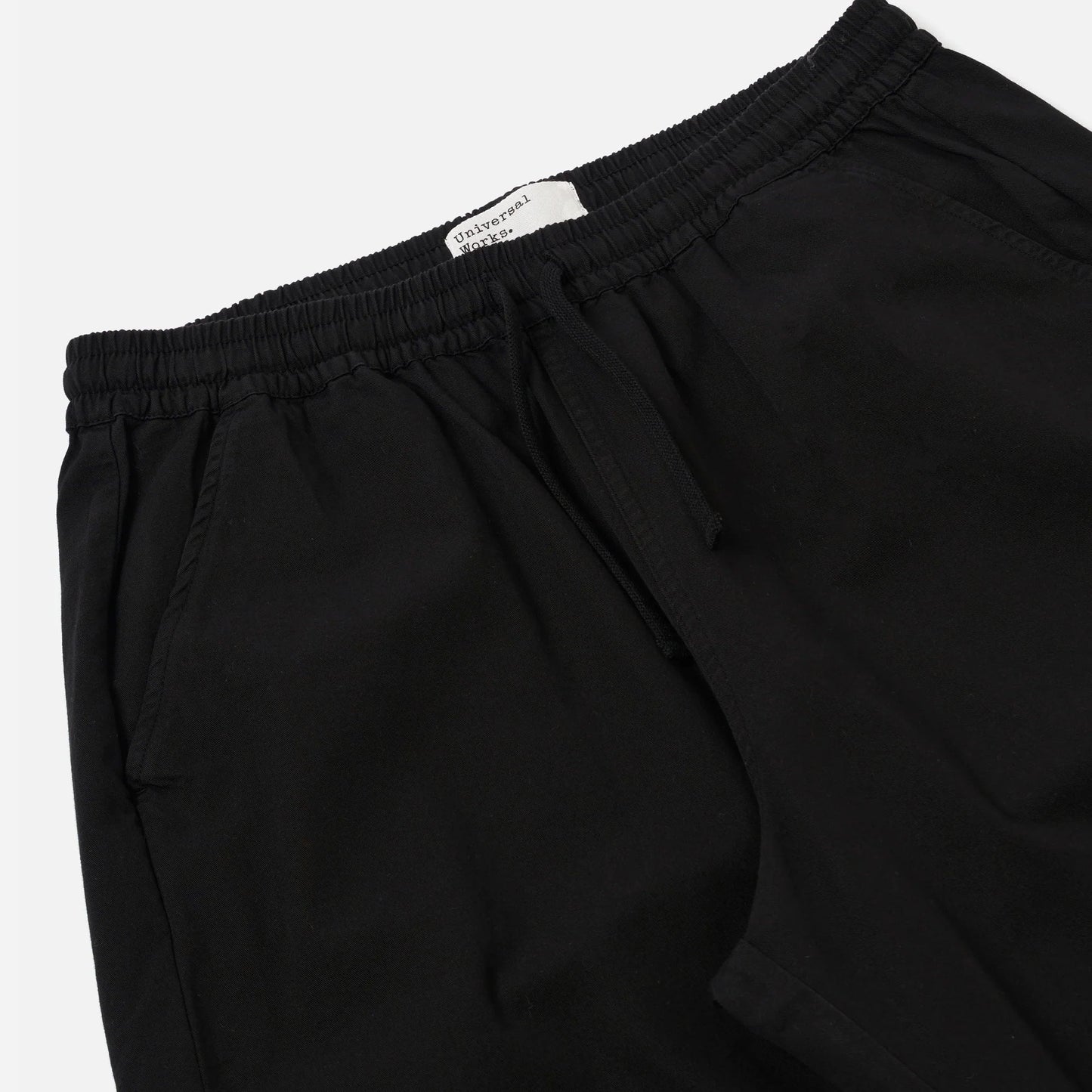 Universal Works Judo Kelly Cotton Black Pant
