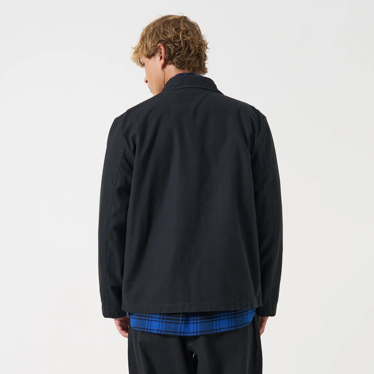 Universal Works Brushed Moleskin Black Franck Jacket