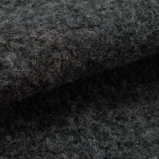 Universal Works Bouclet Fleece Charcoal Lancaster Cardigan