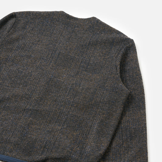 Universal Works Decca Light Knit Navy Pattern Cardigan