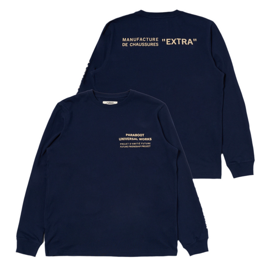Universal Works Long Sleeve Navy Top