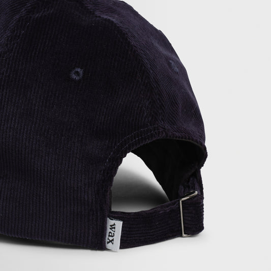 Wax London Spencer Sports Corduroy Navy Cap