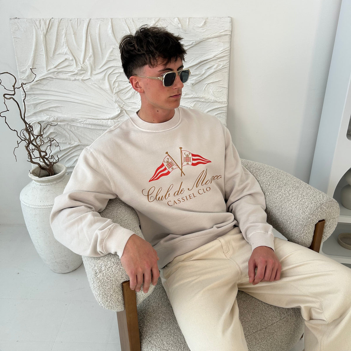 Cassiel Clo Club De Monaco Bone Sweatshirt