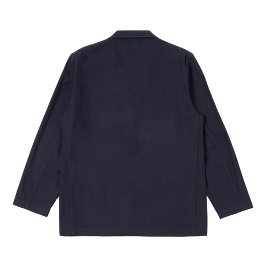 Universal Works Three Button Navy Brushed Moleskin Jacket