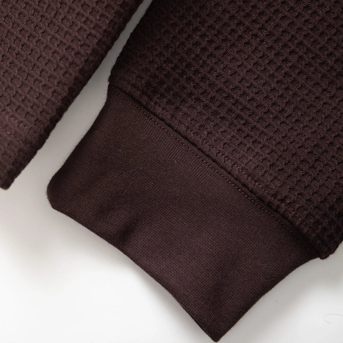 Power Goods Long Sleeve Thermal Waffle Coffee Top