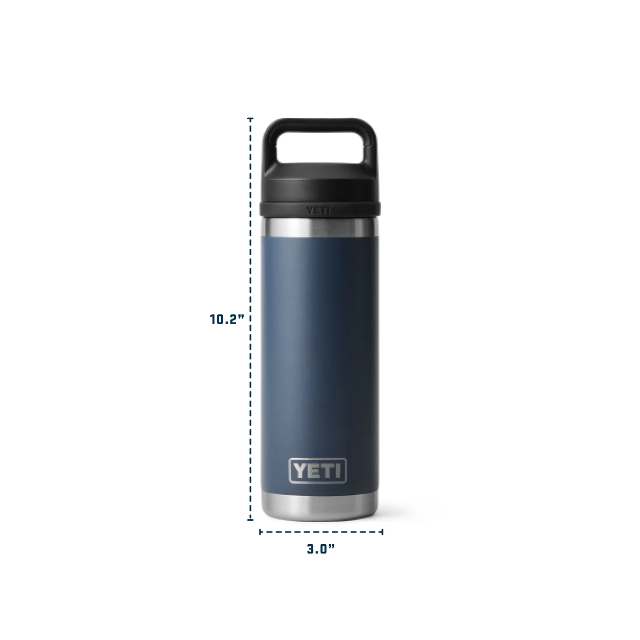 YETI Rambler 18 OZ Black Chug Cap Bottle