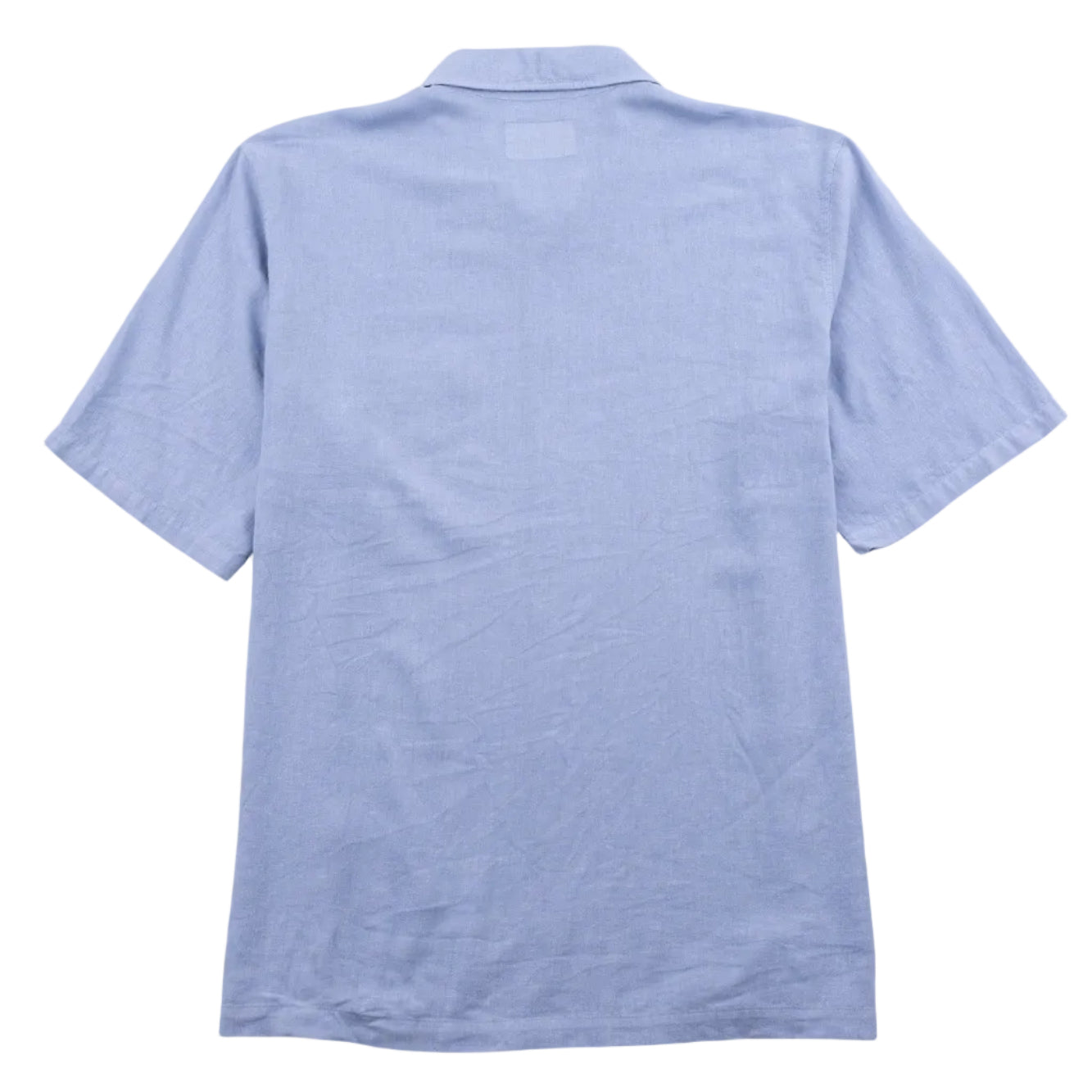 Folk Gabe Linen Viscose Soft Blue SS Shirt