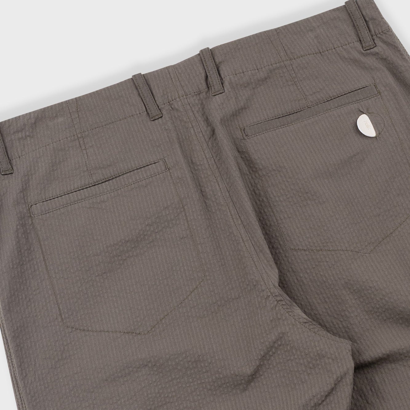 Folk Assembly Seersucker Olive Trouser Pant