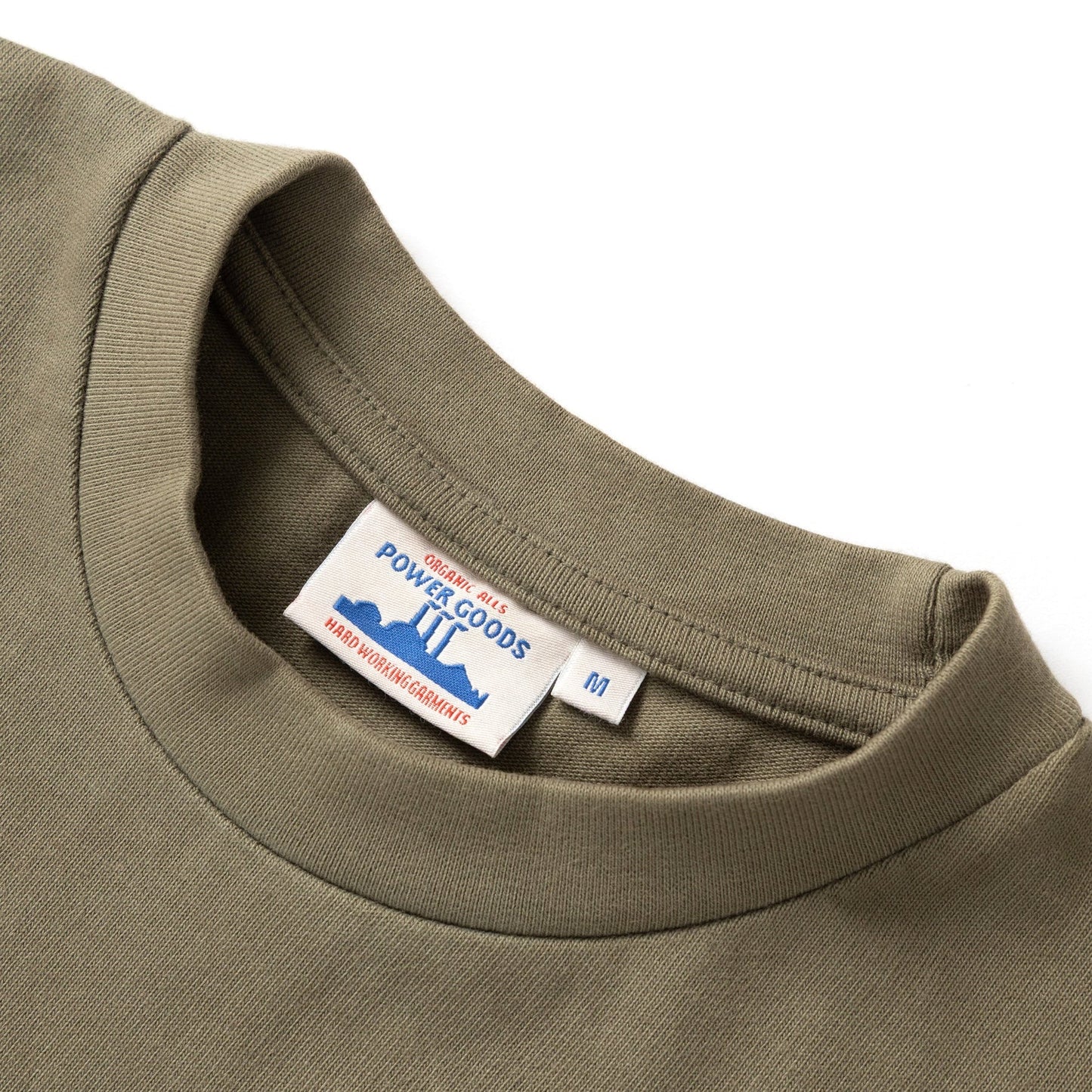 Power Goods Super Weight olive Tee