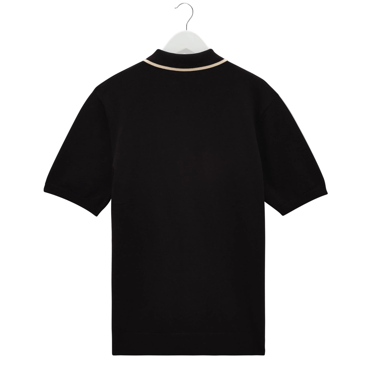 Wax London Tellaro Retro Embroidery Black Ecru SS Shirt