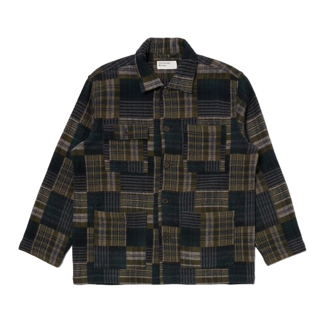 Universal Works Japanese Patchwork Green Jacket