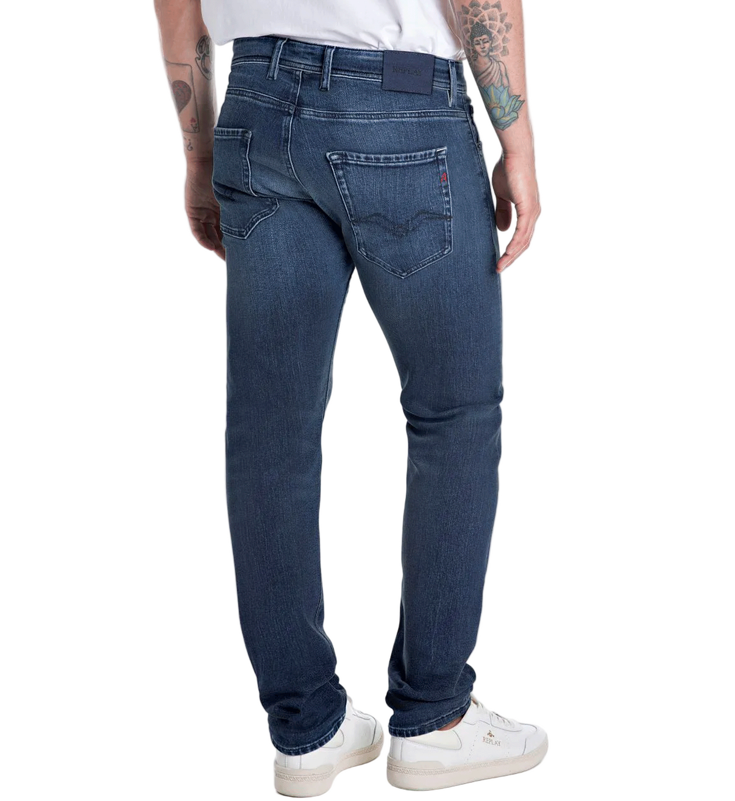 Replay Anbass Touch Stretch Dark Denim Slim Jean