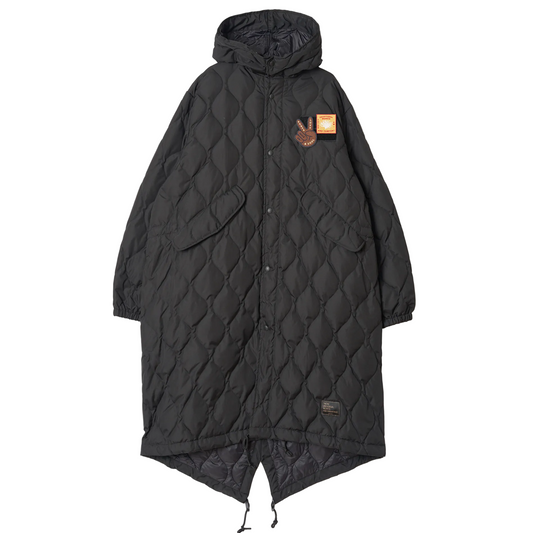 Universal Works Military Hard Shell Down Mod Black Parka