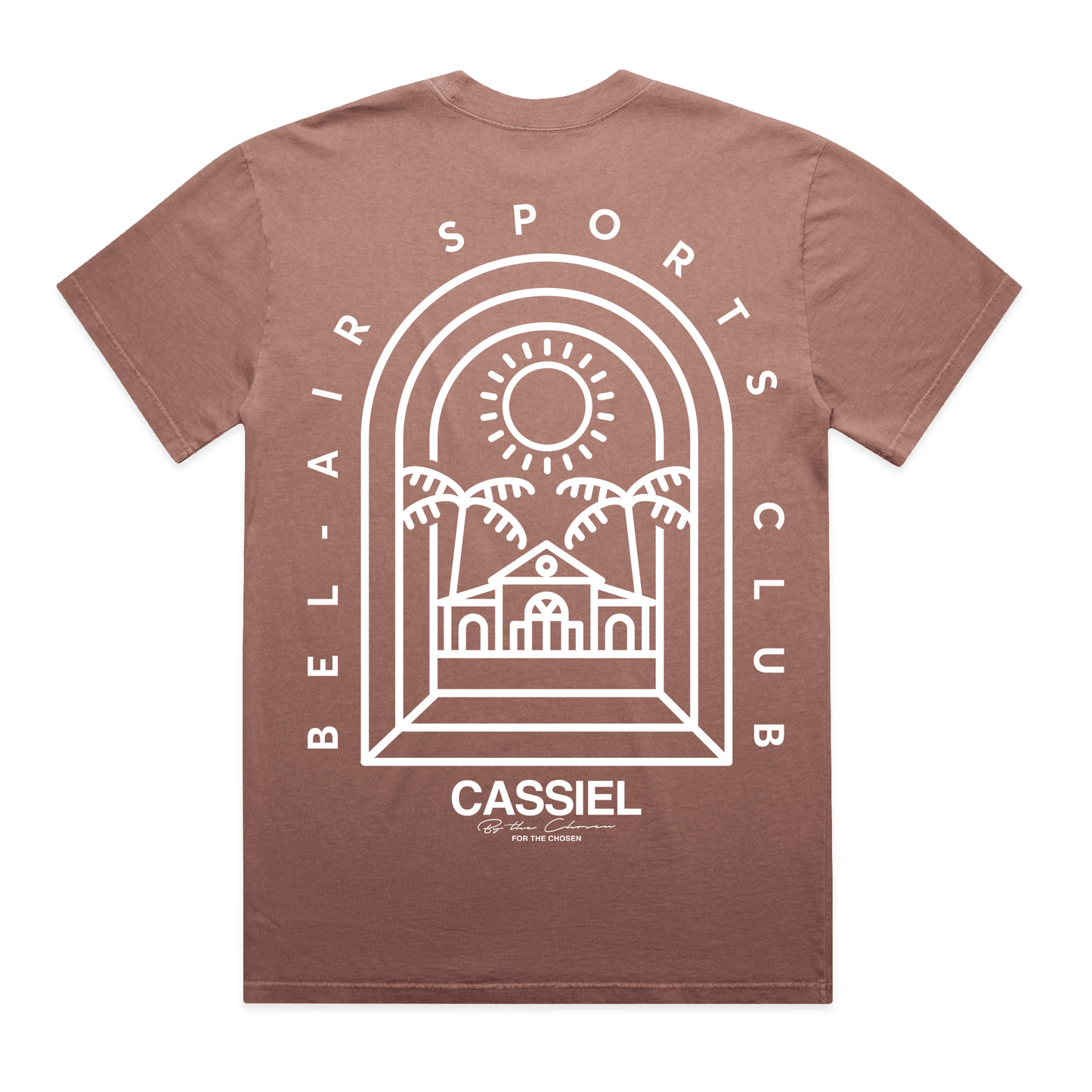 Cassiel Bel Air Sports Club Faded Pink Tee