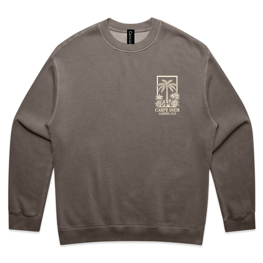 Cassiel Clo Carpe Diem Faded Grey Sweatshirt
