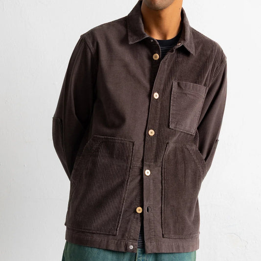 Folk Assembly Worker Mixed Cord Espresso Jacket