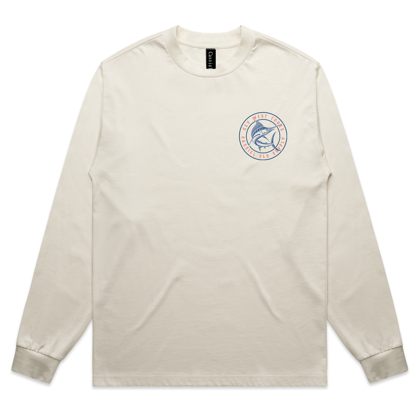 Cassiel Tour Heavyweight Long Sleeve Ecru Tee