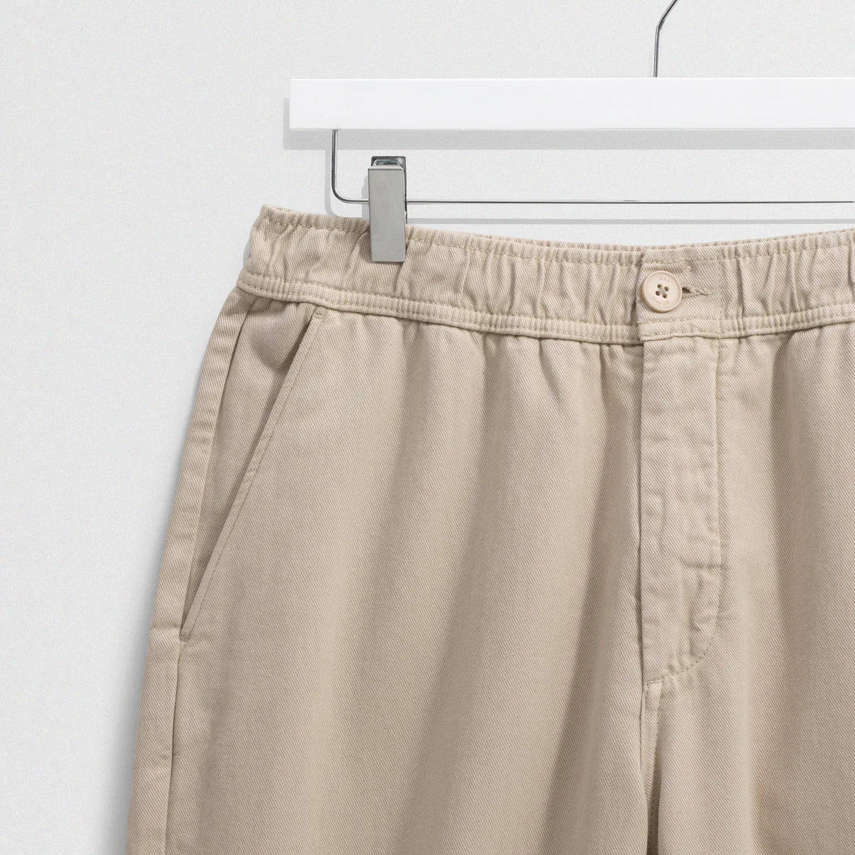 Wax London Kurt Cotton Twill Stone Trouser