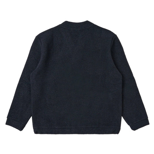 Universal Works Advance Wool Fleece Navy Cardigan