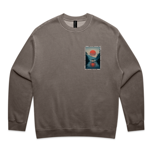 Cassiel Clo Sunset Faded Grey Sweatshirt