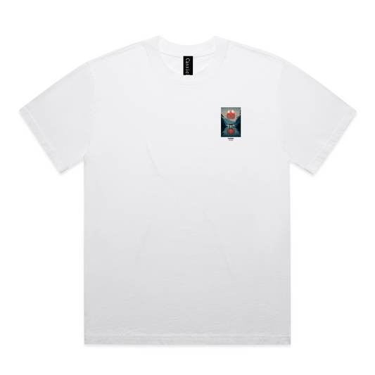 Cassiel Clo Sunset Faded White Tee