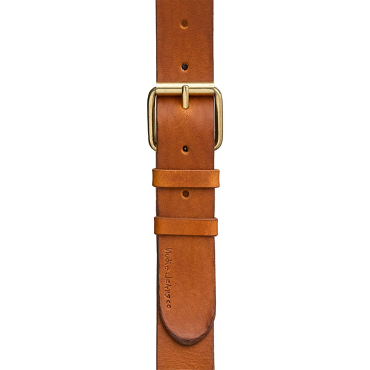 Nudie Pedersson Toffee Brown Leather Belt