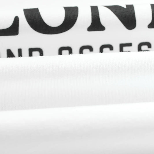 Wax London Milton SS Stacked Text White Tee