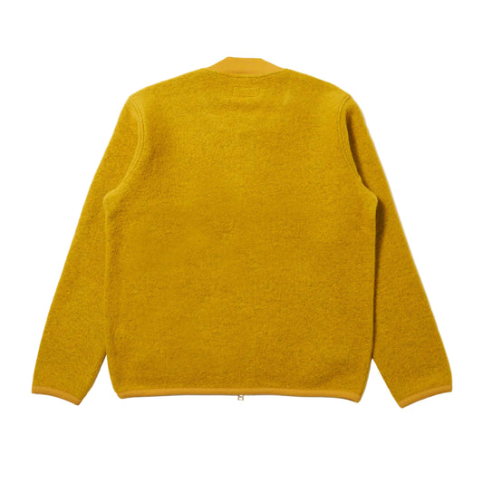 Universal Works Wool Fleece Yellow Zip Bomber