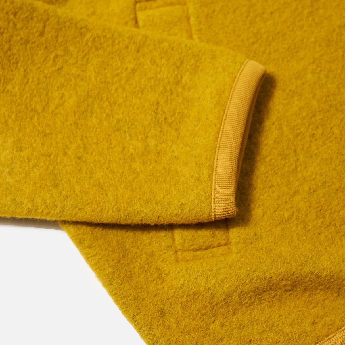 Universal Works Wool Fleece Yellow Zip Bomber