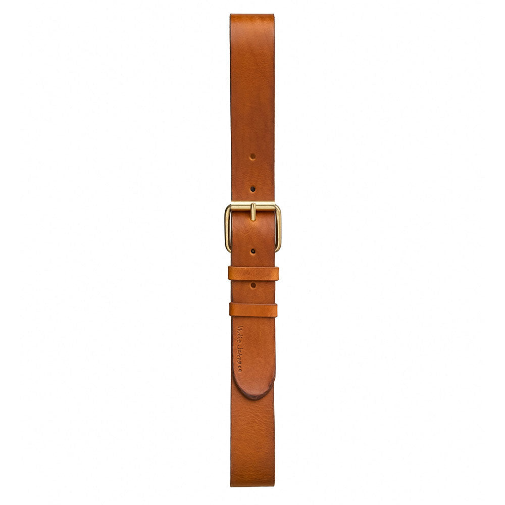 Nudie Pedersson Toffee Brown Leather Belt