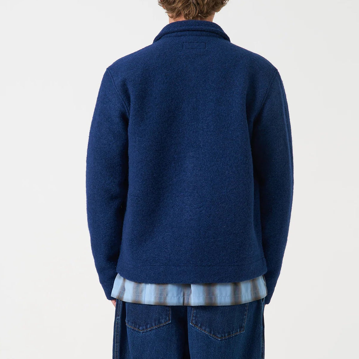 Universal Works Wool Fleece Indigo Uniform Jacket