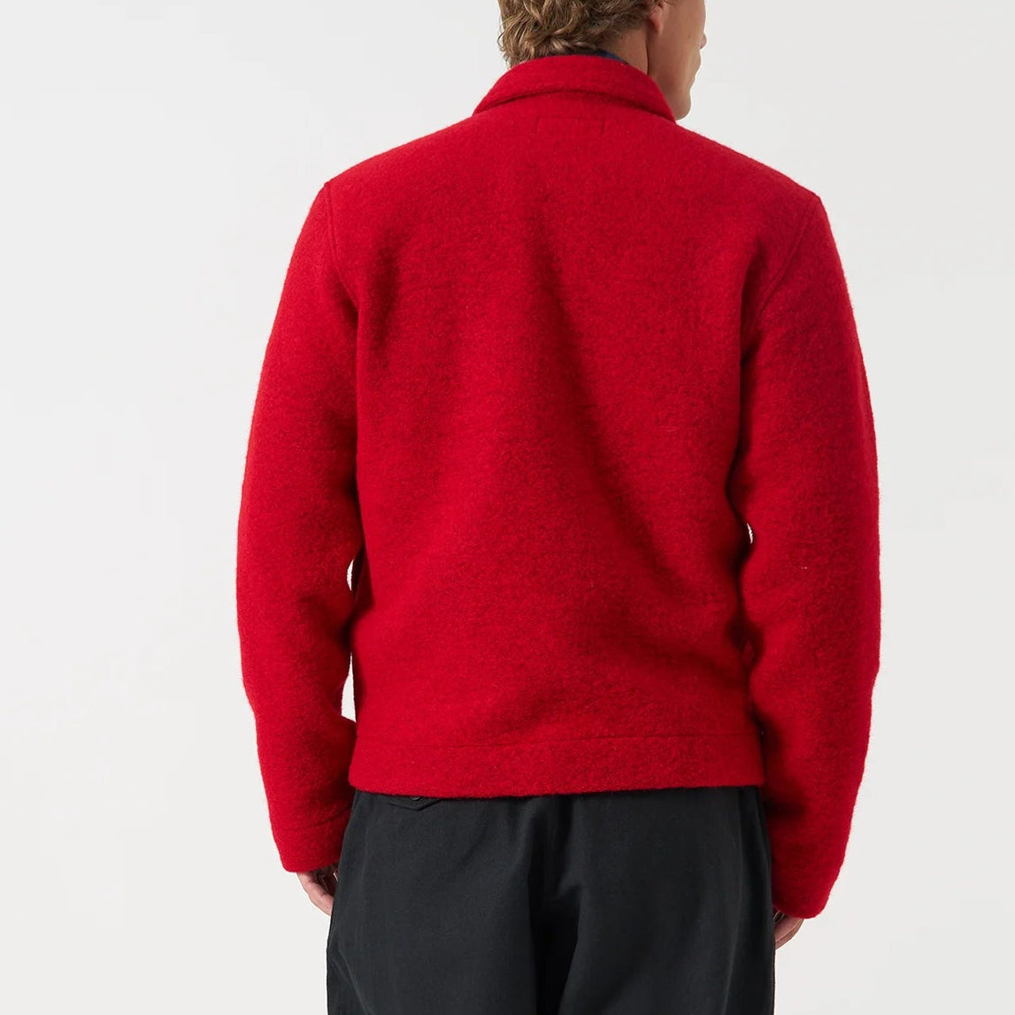 Universal Works Wool Fleece Scarlet Red Uniform Jacket