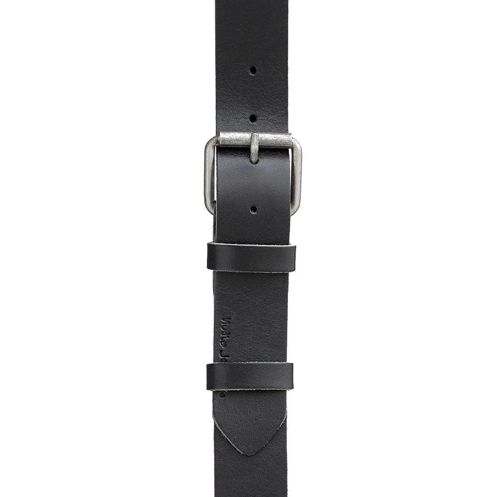 Nudie Pedersson Black Leather Belt