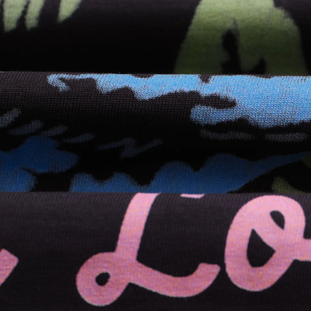 Wax London Milton SS Painted Beach Black Tee