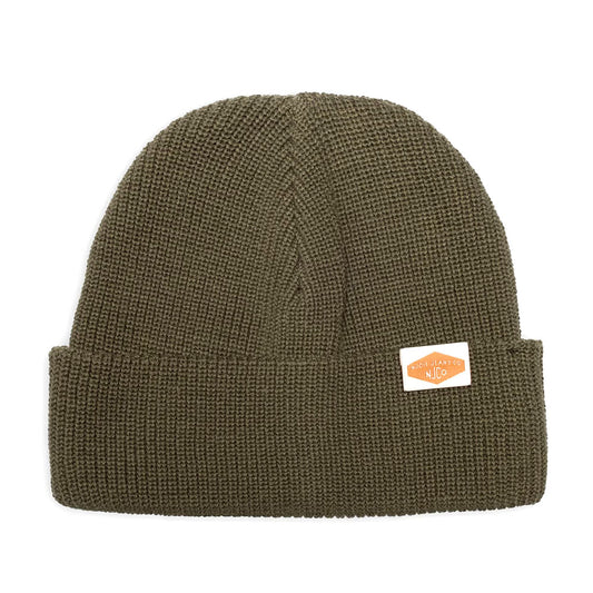 Nudie Cotton Rib Olive Beanie