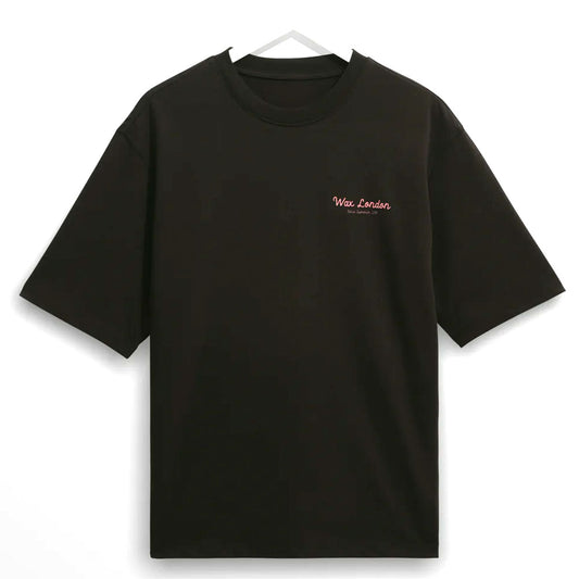Wax London Milton SS Painted Beach Black Tee