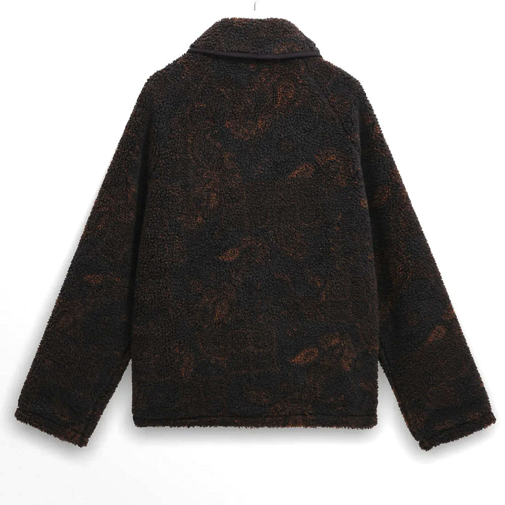 Wax London Tate Paisley Black Brown Fleece Jacket