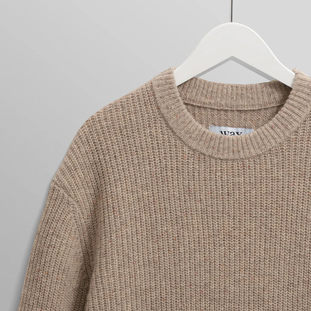 Wax London Donegal Crew Natural Knit