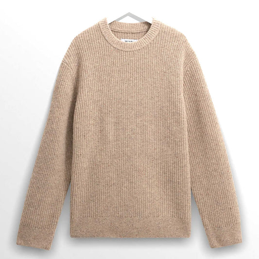 Wax London Donegal Crew Natural Knit