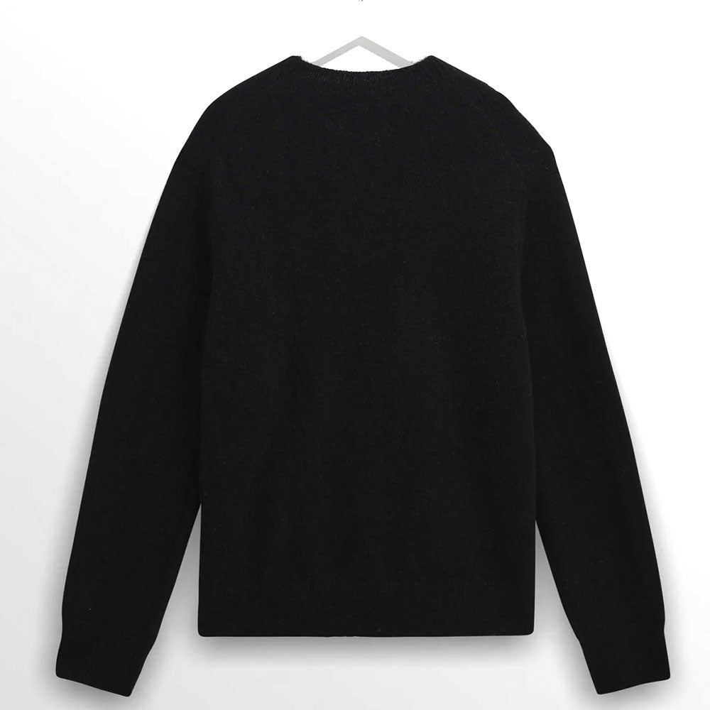 Wax London Wilde Crew Fluffy Black Knit
